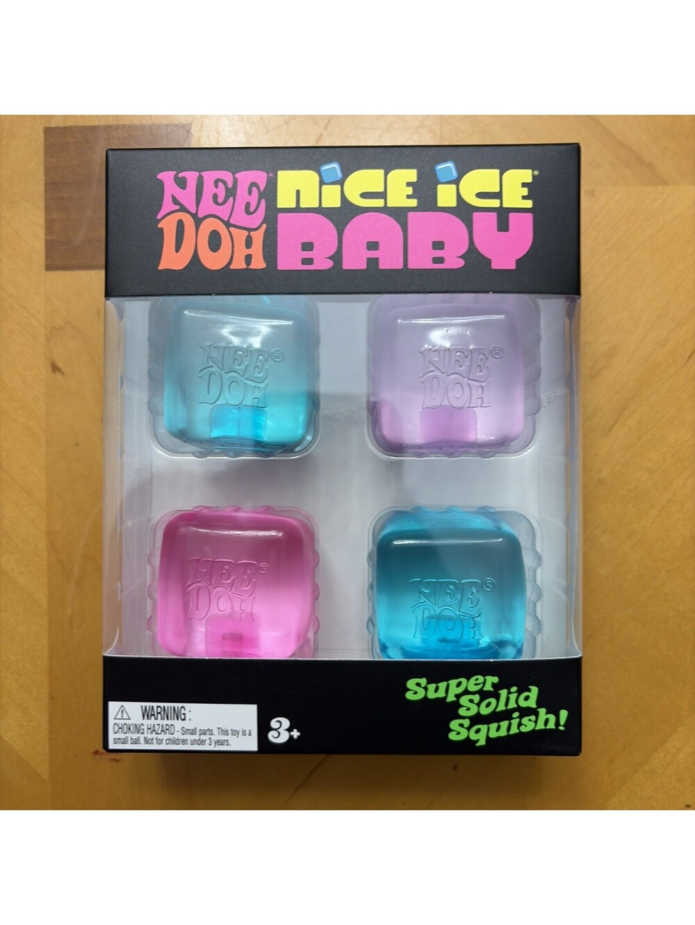 Schylling NeeDoh Nice Ice Baby 4 pack Nee Doh Mini Nice Cube Pink Blue Purple